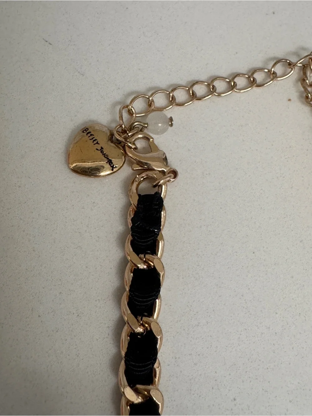 Betsey Johnson Black Cat Pendant Necklace with Purple Skirt